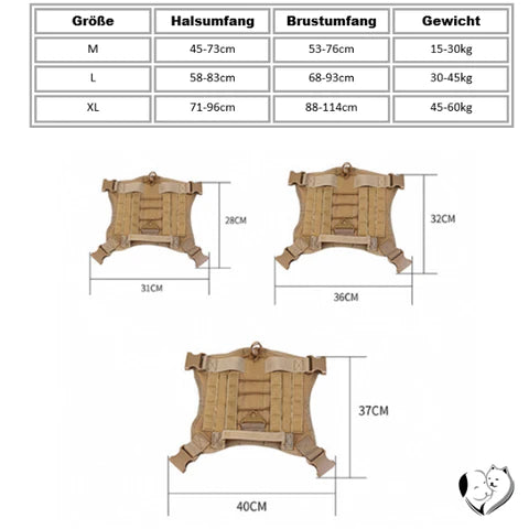 Militärisches Hundegeschirr