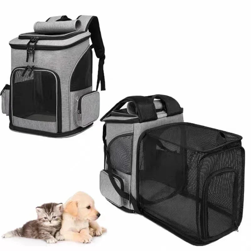 Erweiterbarer Haustierrucksack