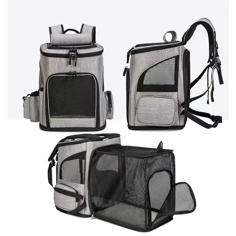 Erweiterbarer Haustierrucksack