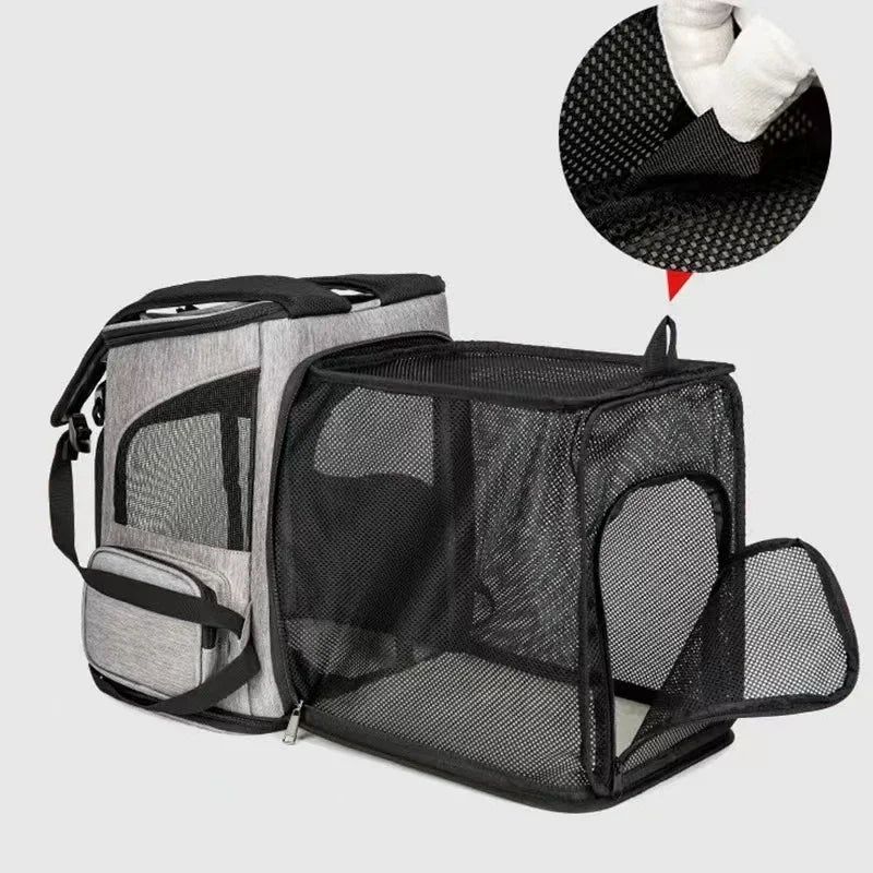 Erweiterbarer Haustierrucksack